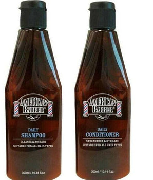 American Barber Daily Shampoo and Conditioner 300ml Duo American Barber - On Line Hair Depot
