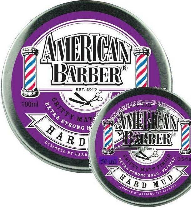 American Barber Hard Mud Wax Duo Pack 50ml & 100ml - On Line Hair Depot