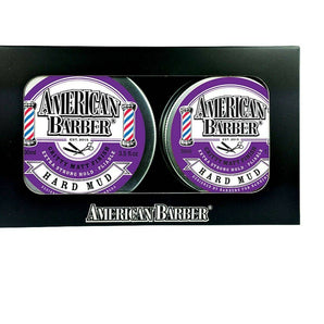 American Barber Hard Mud Wax Duo Pack 50ml & 100ml extra Strong Hold American Barber - On Line Hair Depot