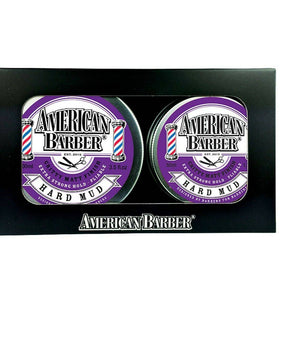 American Barber Hard Mud Wax Duo Pack 50ml & 100ml extra Strong Hold American Barber - On Line Hair Depot