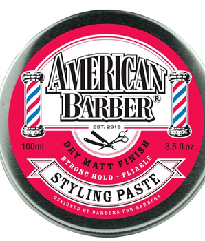 American Barber Styling Paste 100ml  (1 x 100ml) American Barber - On Line Hair Depot