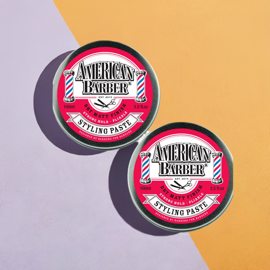 American Barber Styling Paste 100ml Duo Pack - On Line Hair Depot