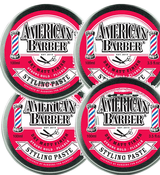 American Barber Styling Paste 100ml Quad Pack (4x 100ml) American Barber - On Line Hair Depot