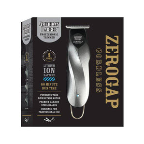 American Barber Zero Gap Trimmer Silver Cord/Cordless American Barber - On Line Hair Depot