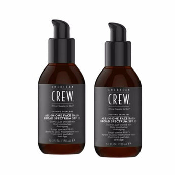 American Crew Shaving Skincare All in One Face Balm SPF15 Duo 2 x 170ml American Crew - On Line Hair Depot