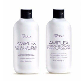 RPR Amiplex Enrich Blonde Shampoo Conditioner Duo Amiplex RPR - On Line Hair Depot