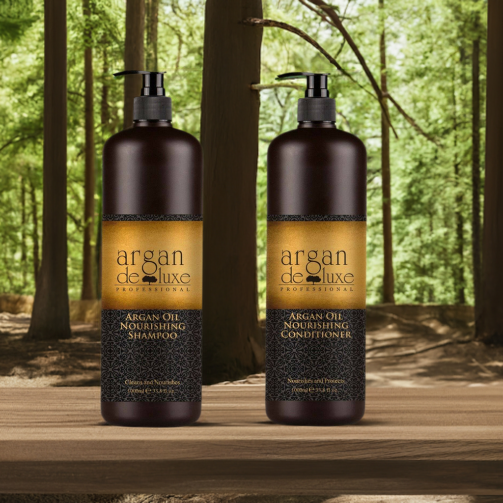 Argan De luxe Moroccan Professional Nourishing Shampoo, Conditioner Duo - On Line Hair Depot