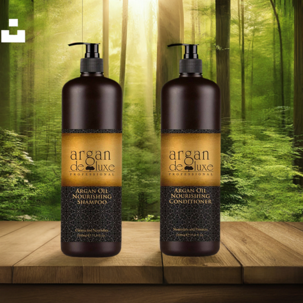 Argan De luxe Moroccan Professional Nourishing Shampoo, Conditioner Duo - On Line Hair Depot