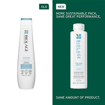 Biolage Volume Boost Shampo is a professional-grade hair care set designed to deliver long-lasting, bouncy volume to fine and colour-treated hair — without weighing it down.