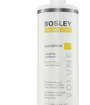Bosley BosDefense Conditioner 1lt  Light Thin Colour Treated Hair Yellow Bosley - On Line Hair Depot
