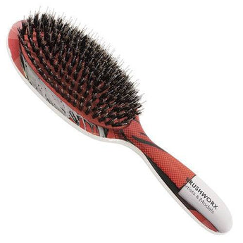 Brushworx Artists and Models Oval Cushion Hair Brush - Big Red Brushworx - On Line Hair Depot