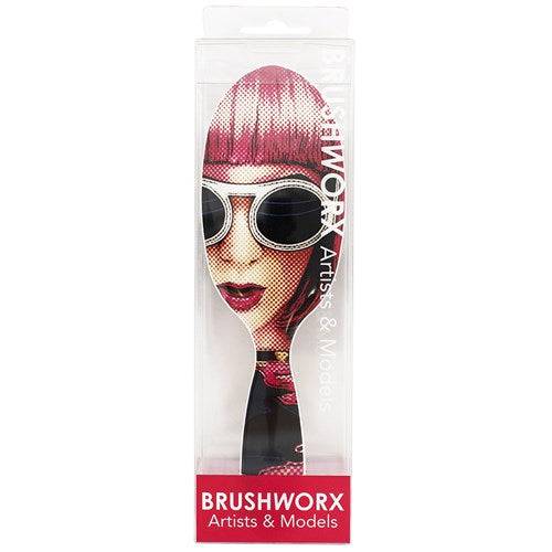 Brushworx Artists and Models Oval Cushion Hair Brush - Lady Ra-Ra Brushworx - On Line Hair Depot
