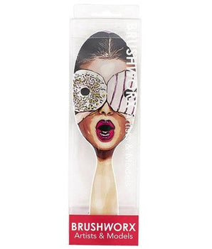 Brushworx Artists and Models Oval Cushion Hair Brush - Sugar Baby Brushworx - On Line Hair Depot