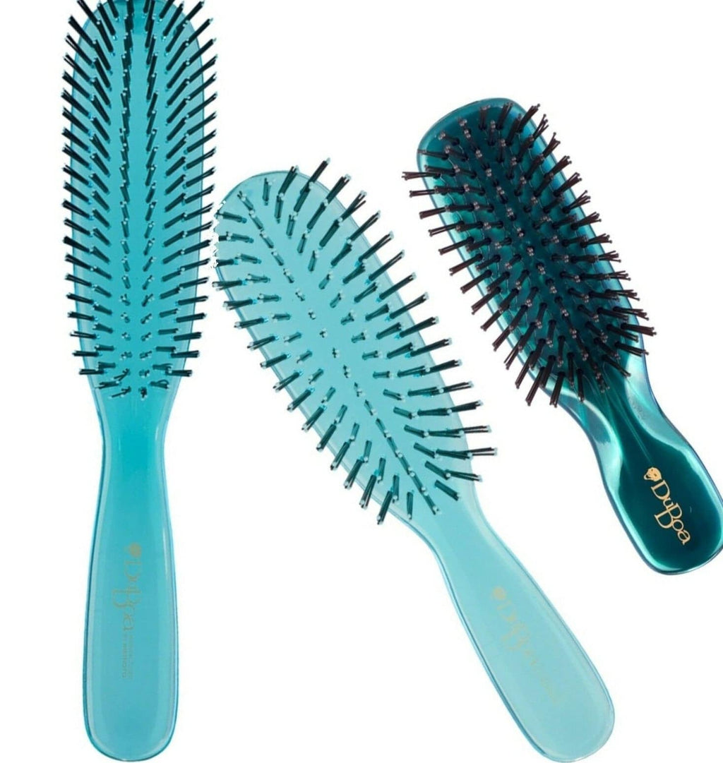 Duboa Brush Green/Aqua Triple Pack 1 x Large 1 x Medium 1 x Small - On Line Hair Depot