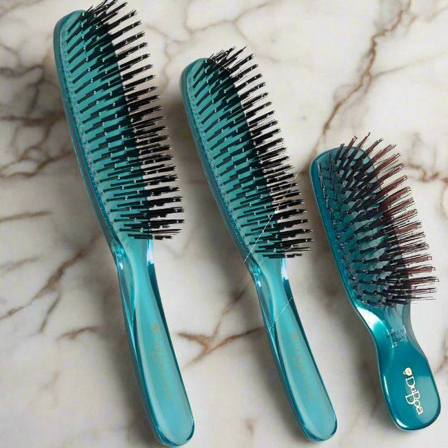 Duboa Brush Green Triple Pack 1 x Large 1 x Medium 1 x Small - On Line Hair Depot