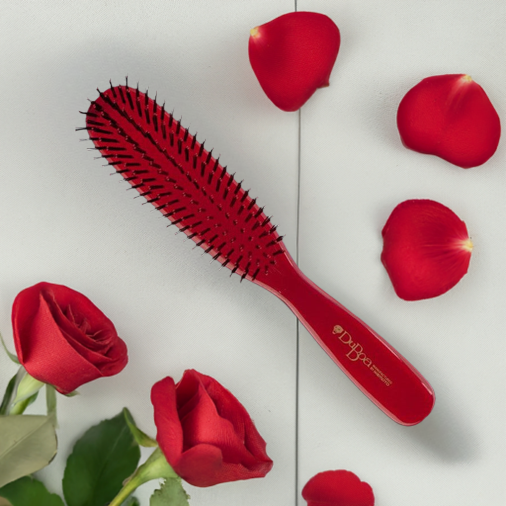 Duboa Brush Red 210mm Long Made in Japan 80 Large Size - On Line Hair Depot