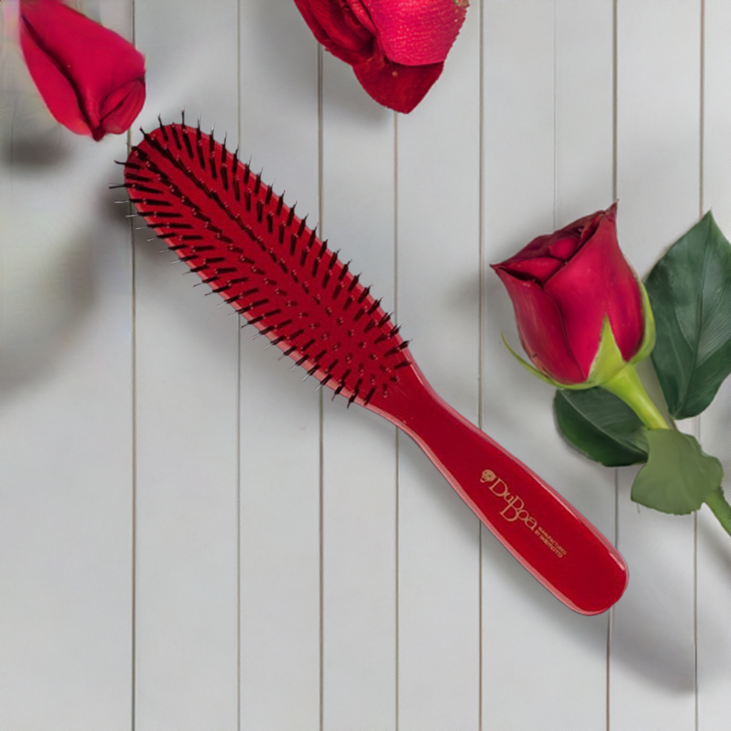 Duboa Brush Red 210mm Long Made in Japan 80 Large Size - On Line Hair Depot