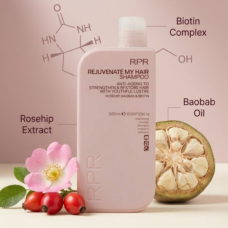RPR Rejuvenate My Hair Shampoo 300ml Anti Ageing Strenghtens & Restores Hair