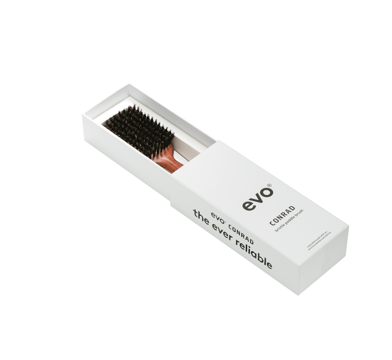 Evo Conrad Natural Bristle Dressing Hair Brush   - On Line Hair Depot