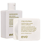 Evo Crop Strutters Construction Cream 90g plus  Normal Persons Shampoo 300ml - On Line Hair Depot