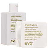 Evo Crop Strutters Construction Cream 90g plus  Normal Persons Shampoo 300ml Evo Haircare - On Line Hair Depot