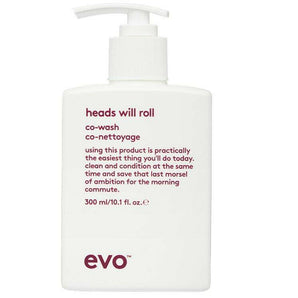 evo Heads Will Roll Co-Wash 300ml conditioner that gently cleanses and condition Evo Haircare - On Line Hair Depot