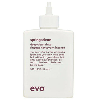 evo Springsclean Deep Clean Rinse 300ml Shampoo that removes product build up - On Line Hair Depot