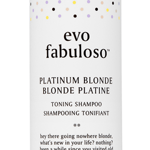 Fabuloso Platinum Blonde Toning Shampoo 250ml by Evo - On Line Hair Depot