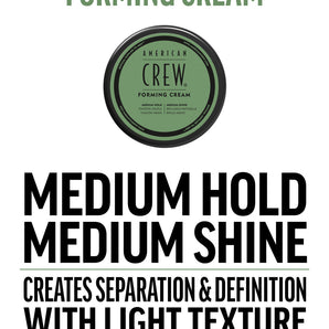 American Crew Forming Cream with Medium Hold and Shine 85g - On Line Hair Depot