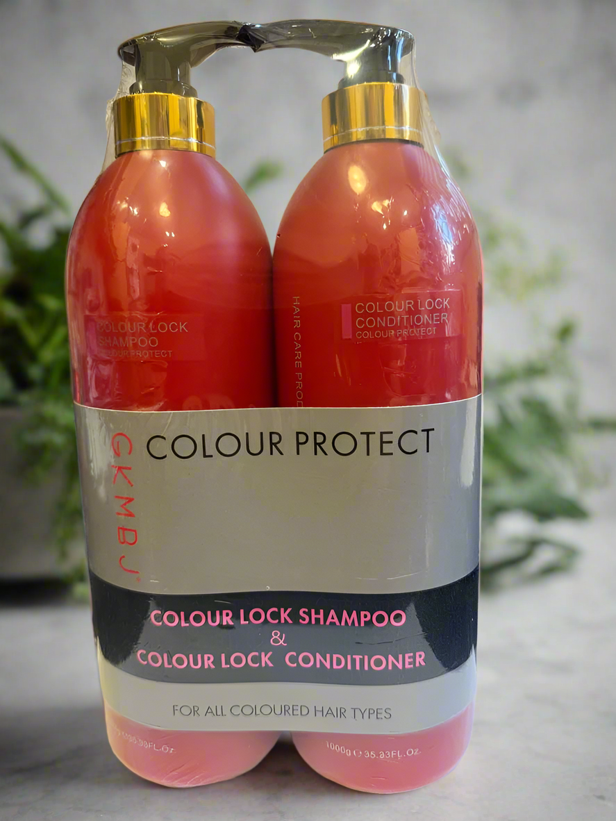 GKMBJ Colour Lock Shampoo & Conditioner 1lt each Protects Vibrancy - On Line Hair Depot