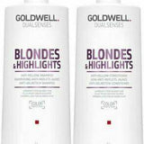 Goldwell Blondes & Highlights Anti Yellow Brassiness Shampoo & Conditioner  1lt Duo Goldwell Dualsenses - On Line Hair Depot