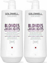 Goldwell Blondes & Highlights Anti Yellow Brassiness Shampoo & Conditioner  1lt Duo Goldwell Dualsenses - On Line Hair Depot