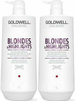 Goldwell Blondes & Highlights Anti Yellow Brassiness Shampoo & Conditioner  1lt Duo Goldwell Dualsenses - On Line Hair Depot