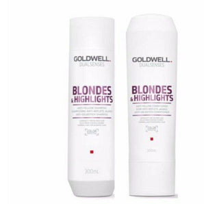 Goldwell Blondes & Highlights Anti Yellow Brassiness Shampoo Conditioner Duo Goldwell Dualsenses - On Line Hair Depot