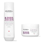 Goldwell Blondes & Highlights Anti Yellow Brassiness Shampoo & Treatment Duo Goldwell Dualsenses - On Line Hair Depot