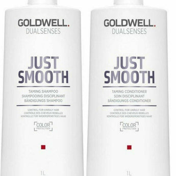 Goldwell Just Smooth Taming Shampoo and Conditioner 1lt Duo Goldwell Dualsenses - On Line Hair Depot