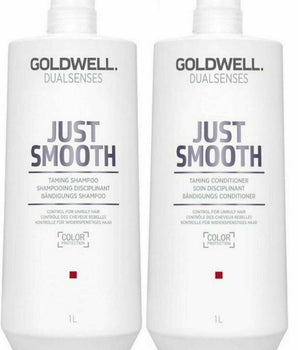 Goldwell Just Smooth Taming Shampoo and Conditioner 1lt Duo Goldwell Dualsenses - On Line Hair Depot