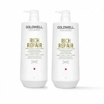 Goldwell Rich Repair Restoring Shampoo and Conditioner 1lt Duo Goldwell Dualsenses - On Line Hair Depot