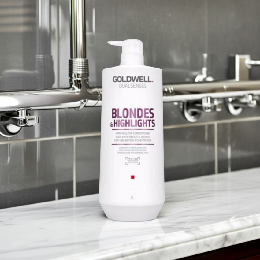 Goldwell Blondes & Highlights Anti Yellow Brassiness Conditioner 1000ml - On Line Hair Depot