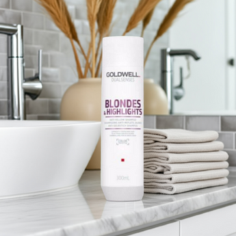 Goldwell Blondes & Highlights Anti Yellow Brassiness Shampoo Conditioner Duo - On Line Hair Depot