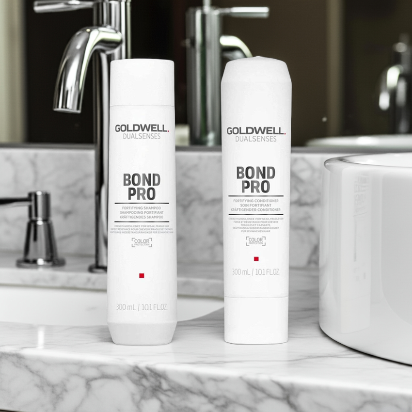 GOLDWELL Bond Pro Fortifying Shampoo & Conditioner  Duo 300 ml Each - On Line Hair Depot