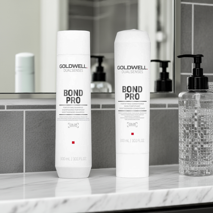 GOLDWELL Bond Pro Fortifying Shampoo & Conditioner  Duo 300 ml Each - On Line Hair Depot