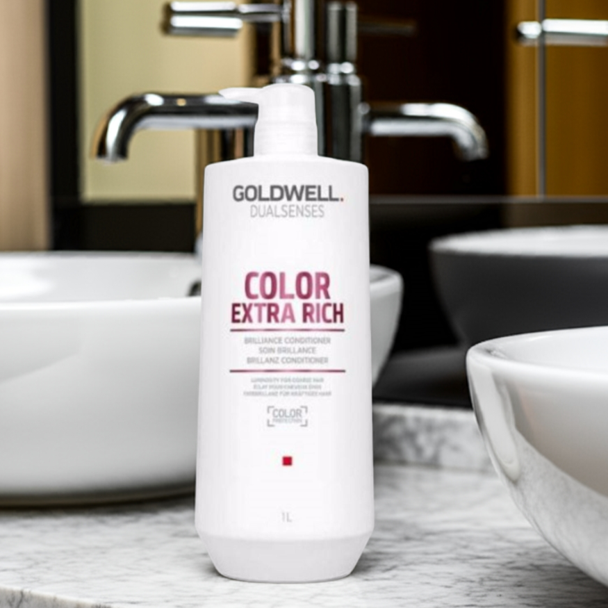 Goldwell Color Extra Rich Brilliance Shampoo & Conditioner Duo 1lts - On Line Hair Depot