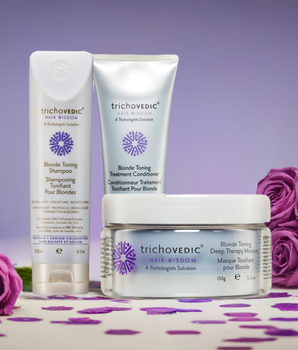 Trichovedic Blonde Shampoo, Conditioner and Treatment
