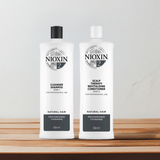 Nioxin System 2 for natural hair with progressed thinning 1lt Duo Nioxin - On Line Hair Depot