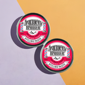 American Barber Styling Paste 100ml Duo Pack (2 x 100ml) - On Line Hair Depot