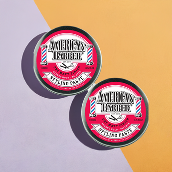 American Barber Styling Paste 100ml Duo Pack (2 x 100ml) American Barber - On Line Hair Depot