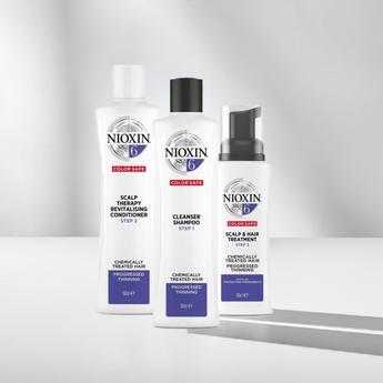 Nioxin System 6 Full Size Kit for chemically treated hair with progressed thinning Nioxin - On Line Hair Depot