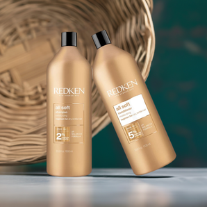 Redken All Soft Shampoo and Conditioner 1 Litre DUO for Dry, Brittle Hair in need of Moisture - On Line Hair Depot