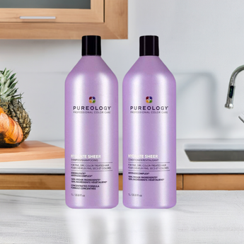 Pureology Hydrate Sheer 1lt Duo hydrates fine dry, color-treated hair - On Line Hair Depot